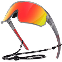 #Color_Clear Grey Frame/Red Lens