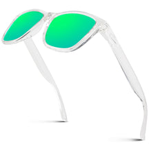 #Color_Clear Frame/Green Mirrored Lens