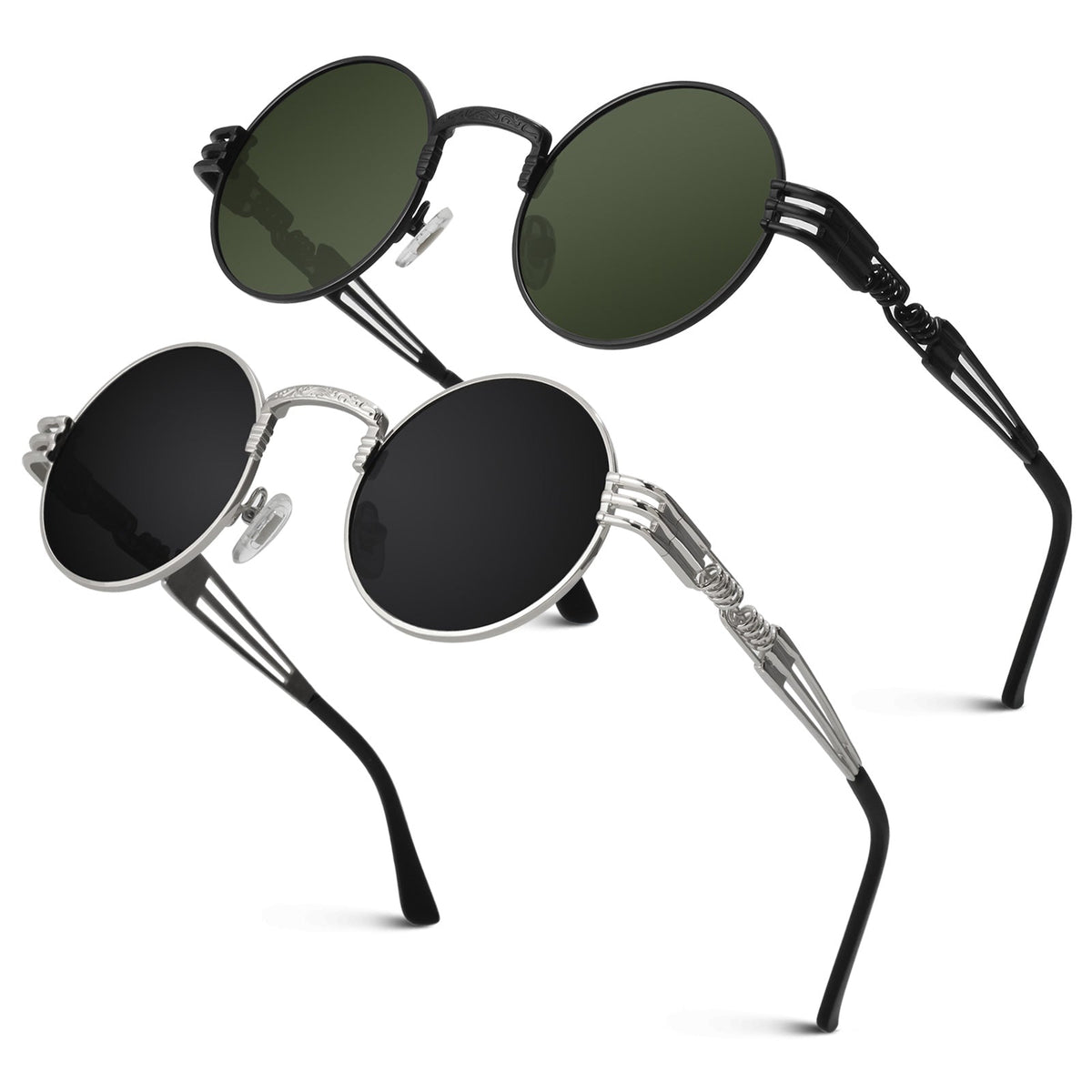 Round Steampunk Sunglasses MJ5873