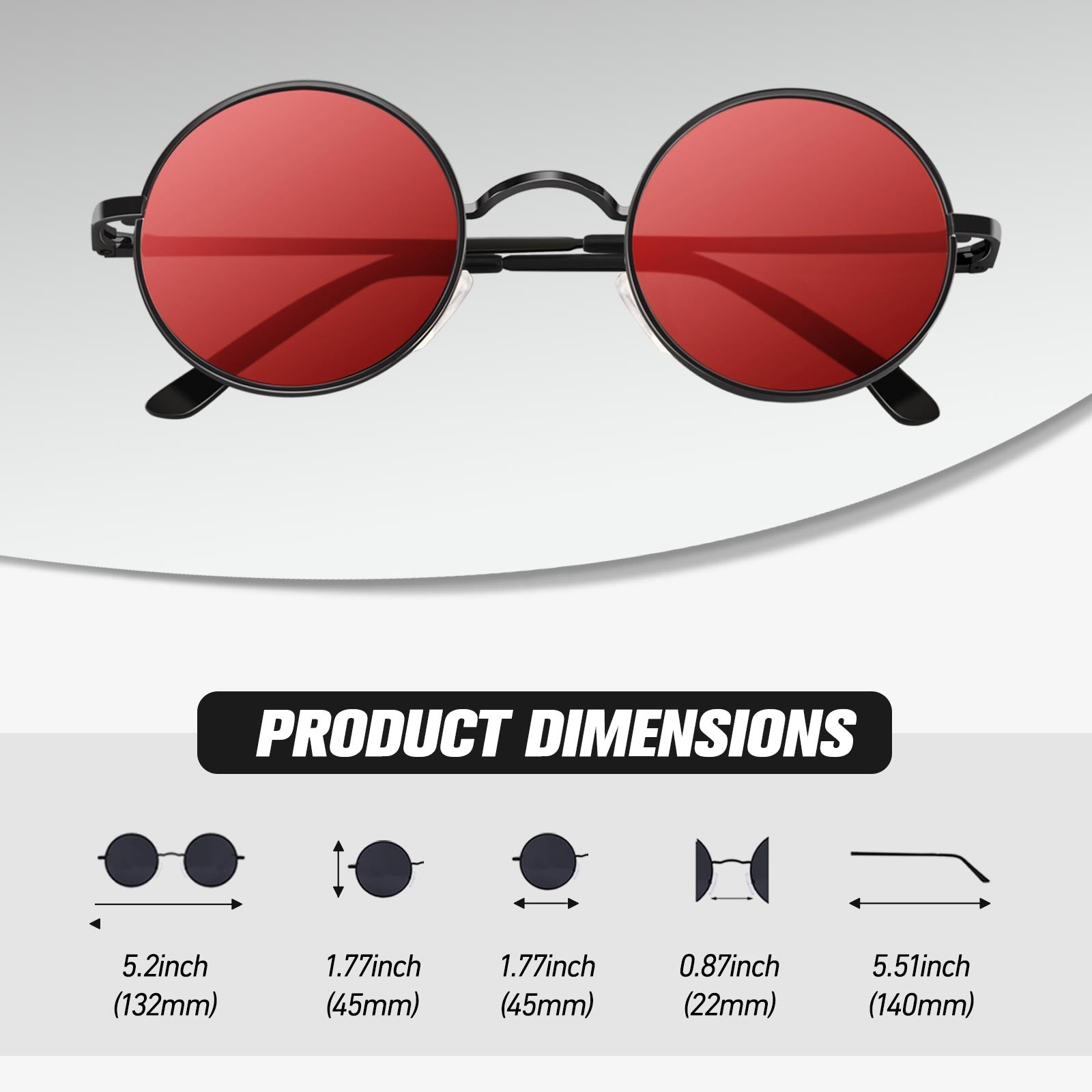 Retro Round Sunglasses MJ801