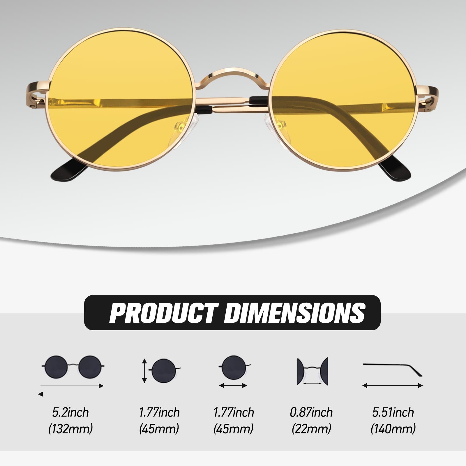 Retro Round Sunglasses MJ801