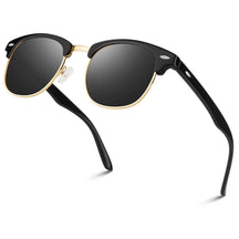 #Color_Glossy Black Frame Gold Rimmed /Gray Lens