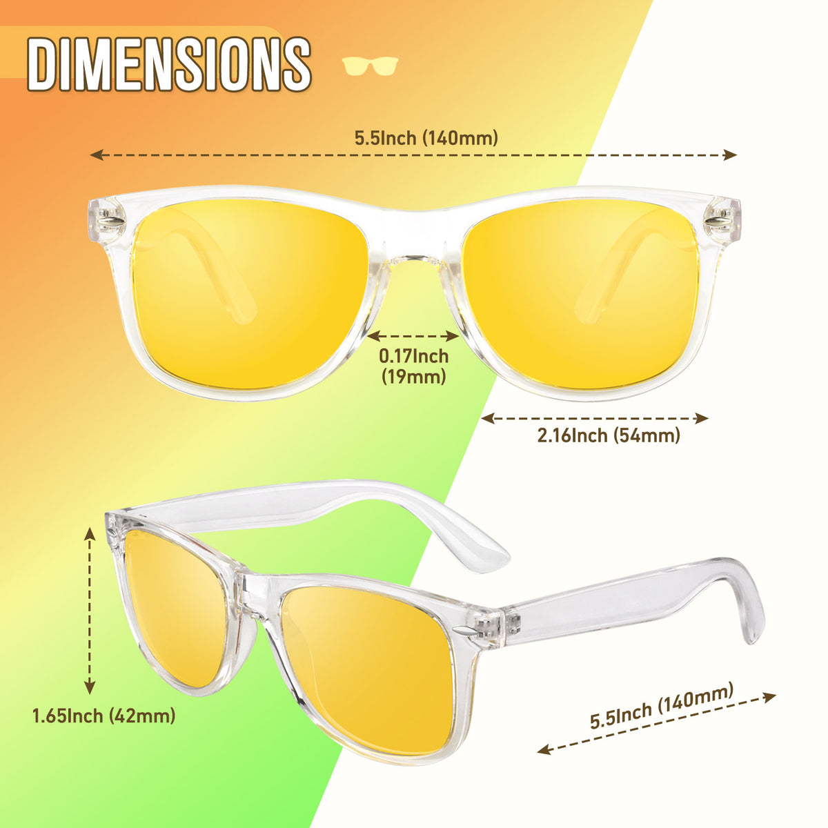Wayfarer Night Vision Glasses  MJ2140