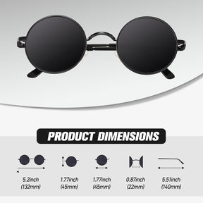 Retro Round Sunglasses MJ801