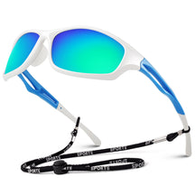 #Color_White Frame/Blue Lens