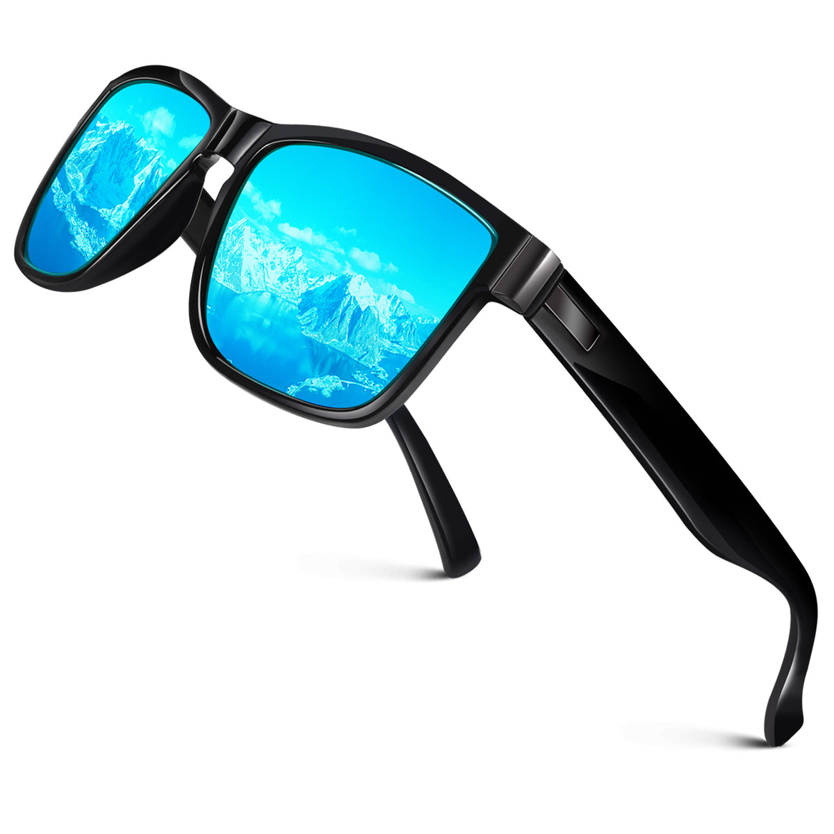 #Color_Glossy Black Frame/Ice Blue Lens