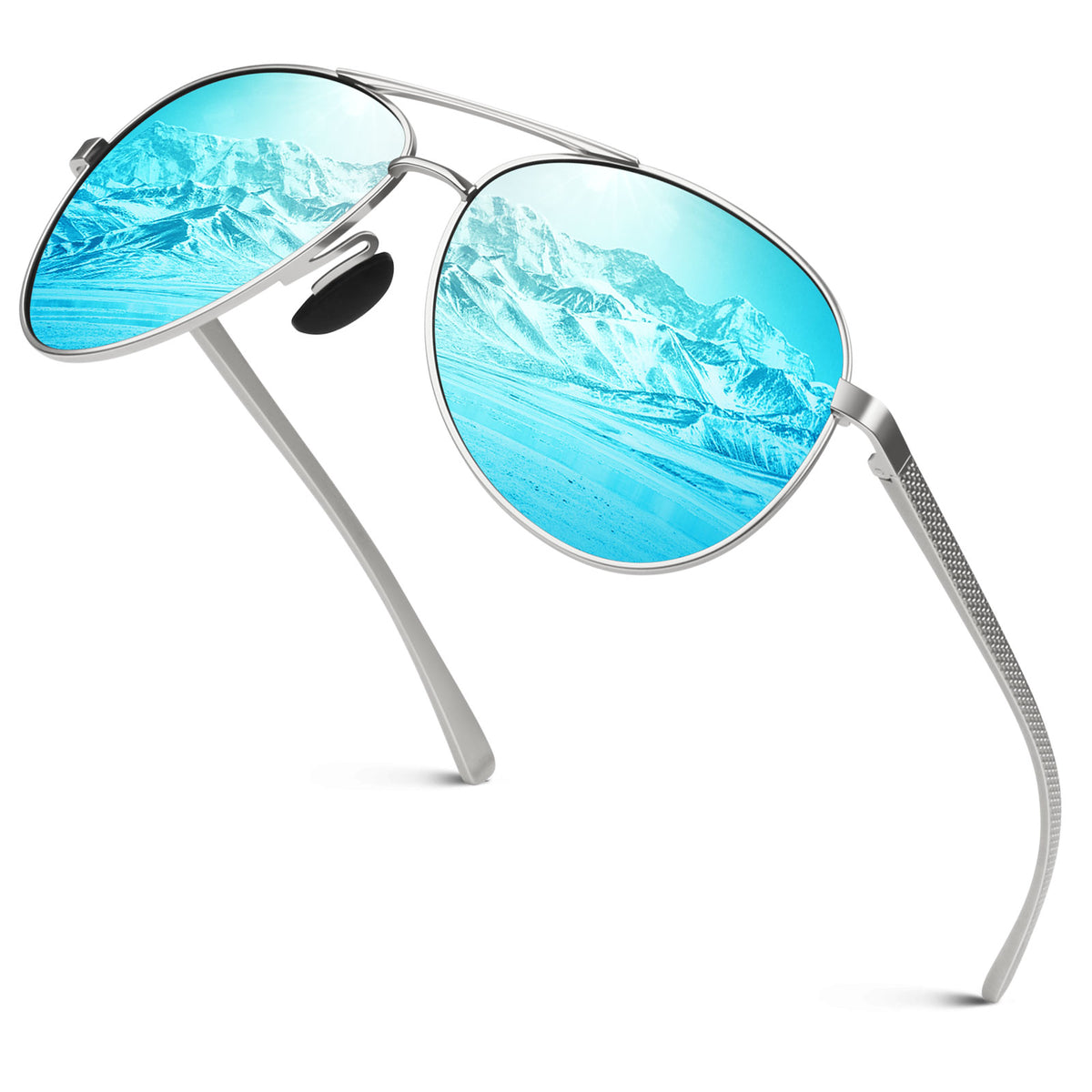 #Color_Silver Frame/Blue Mirrored Lens