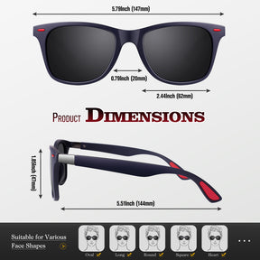 Classic Style Trendy Wayfarer Sunglasses MJ190