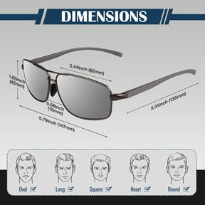 Polygon Aviator Sunglasses MJ2458
