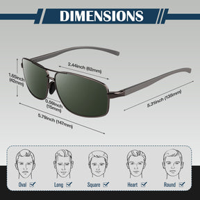 Polygon Aviator Sunglasses MJ2458