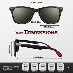 Classic Style Trendy Wayfarer Sunglasses MJ190