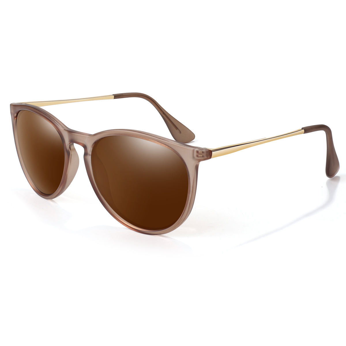 #Color_Transparent Pink-Brown Frame/Brown Lens