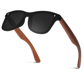 Classic Wayfarer Wood Flat One Piece Sunglasses MJ1709
