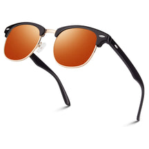 #Color_Glossy Black Frame Gold Rimmed/ Orange Lens