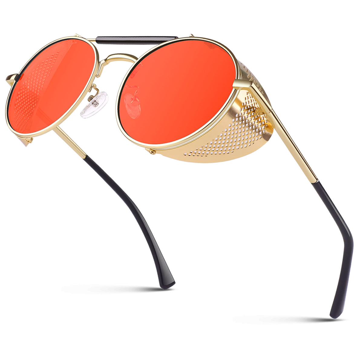 #Color_Gold Frame/Red Lens(non-polarized)