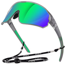 #Color_Clear Grey Frame/Green Lens