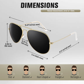 Classic Aviator Sunglasses MJ3026