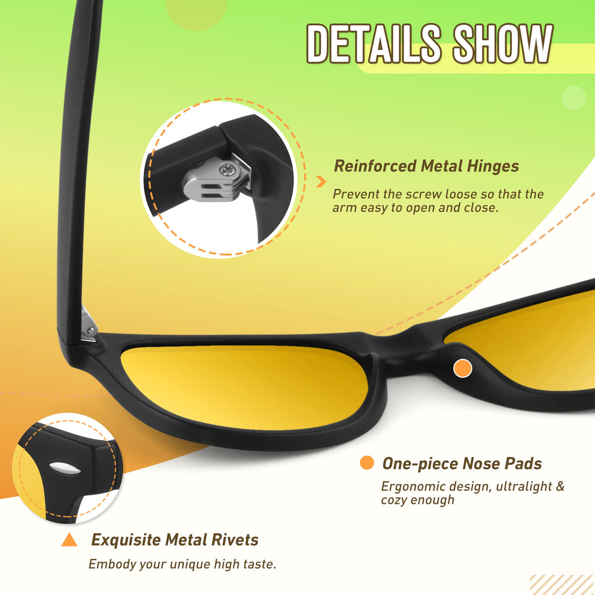 Wayfarer Night Vision Glasses  MJ2140