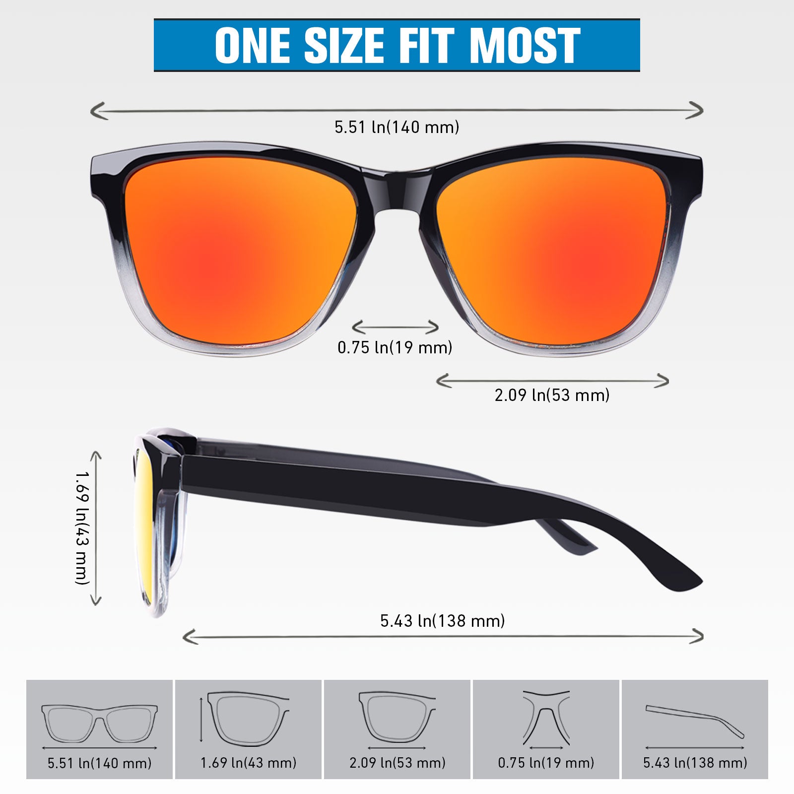 Wayfarer Sunglasses for Beach MJ0717