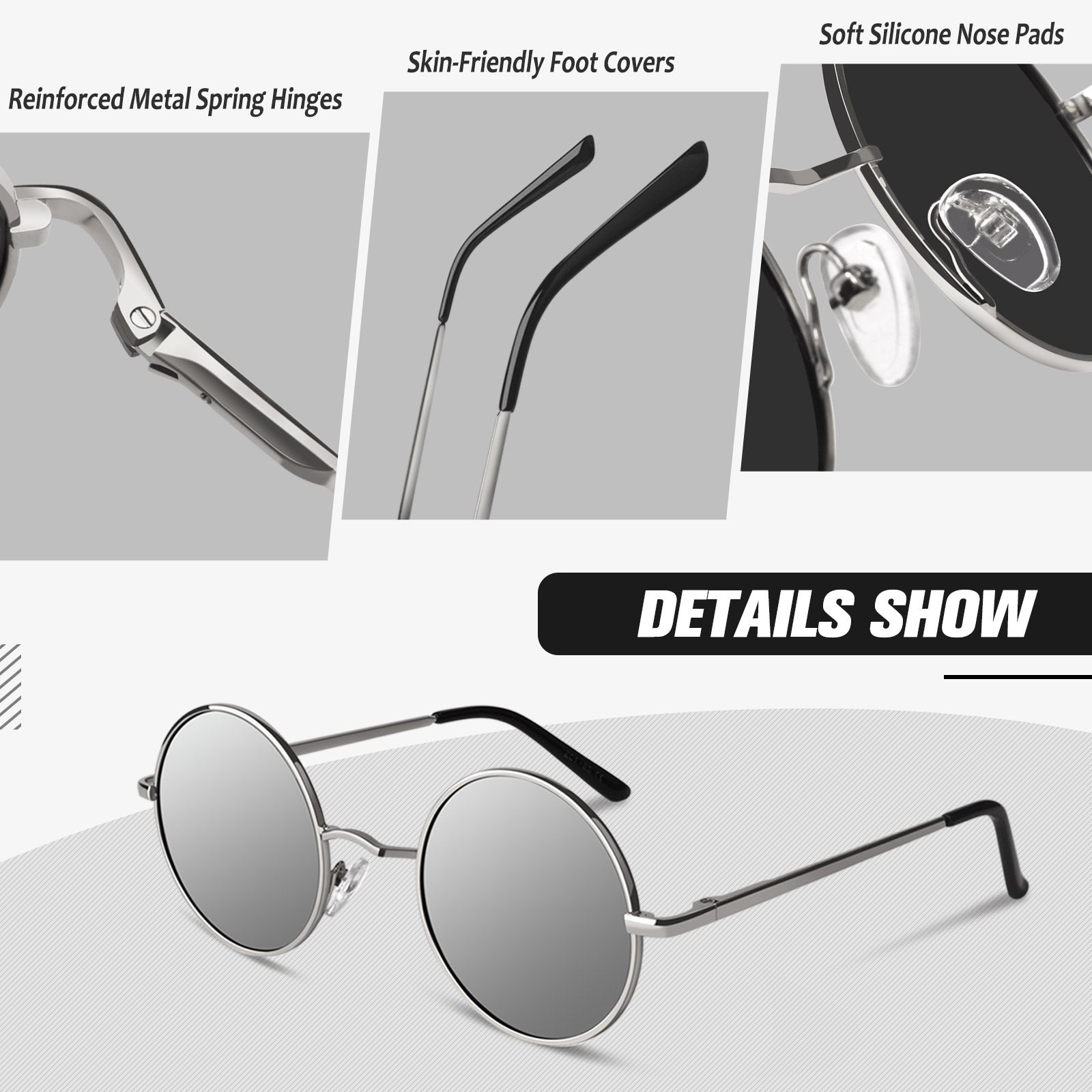 Retro Round Sunglasses MJ801