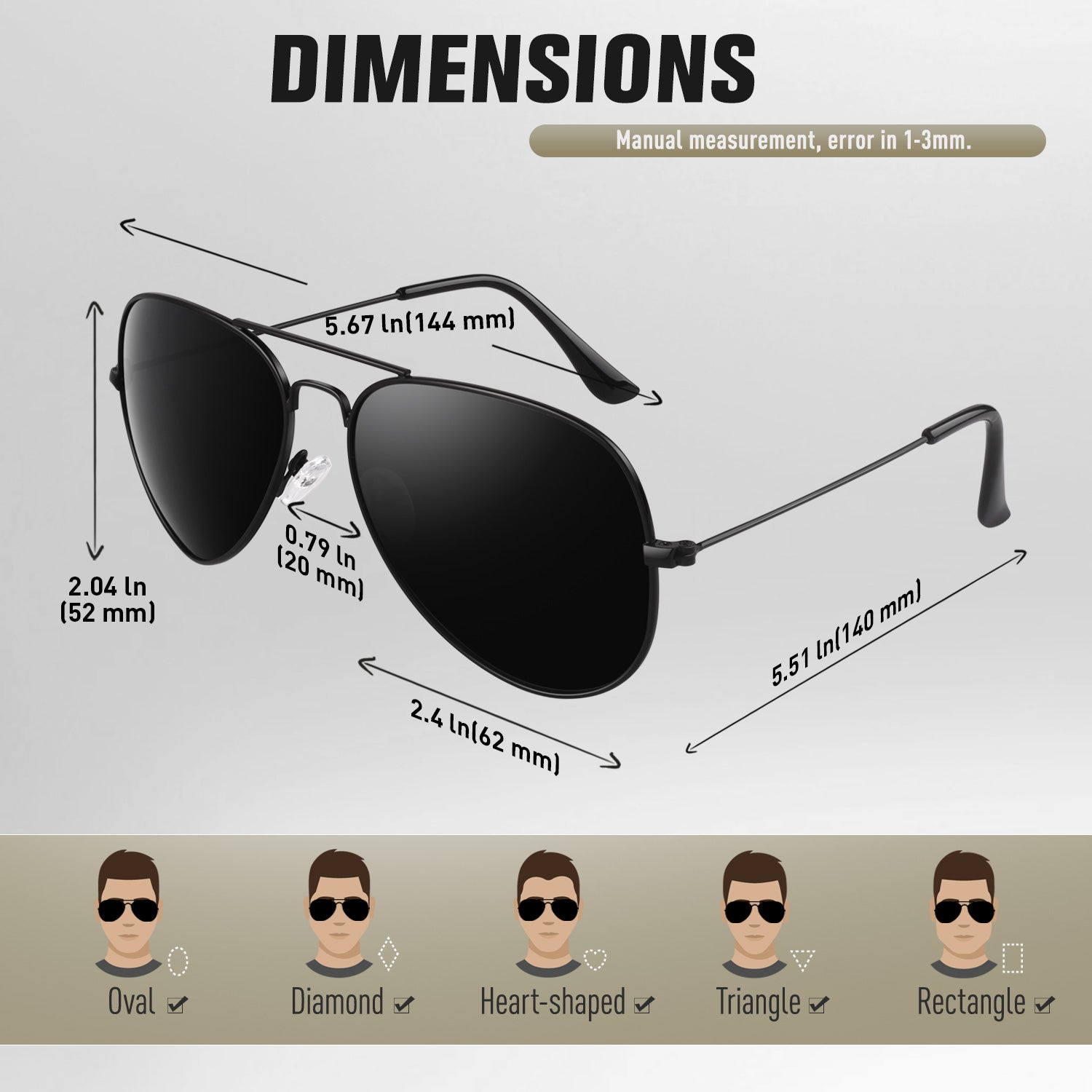 Classic Aviator Sunglasses MJ3026