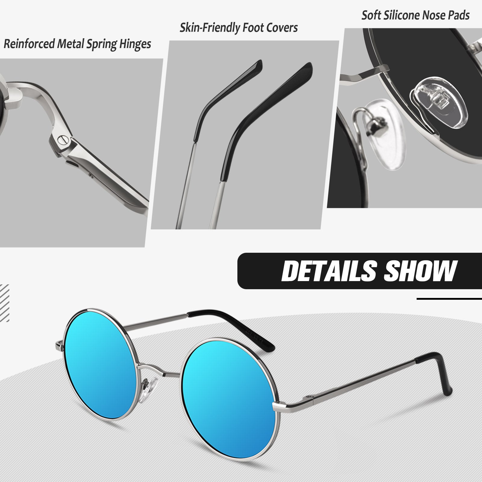 Retro Round Sunglasses MJ801