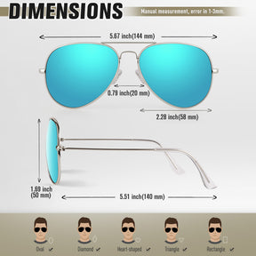 Classic Aviator Sunglasses MJ3025