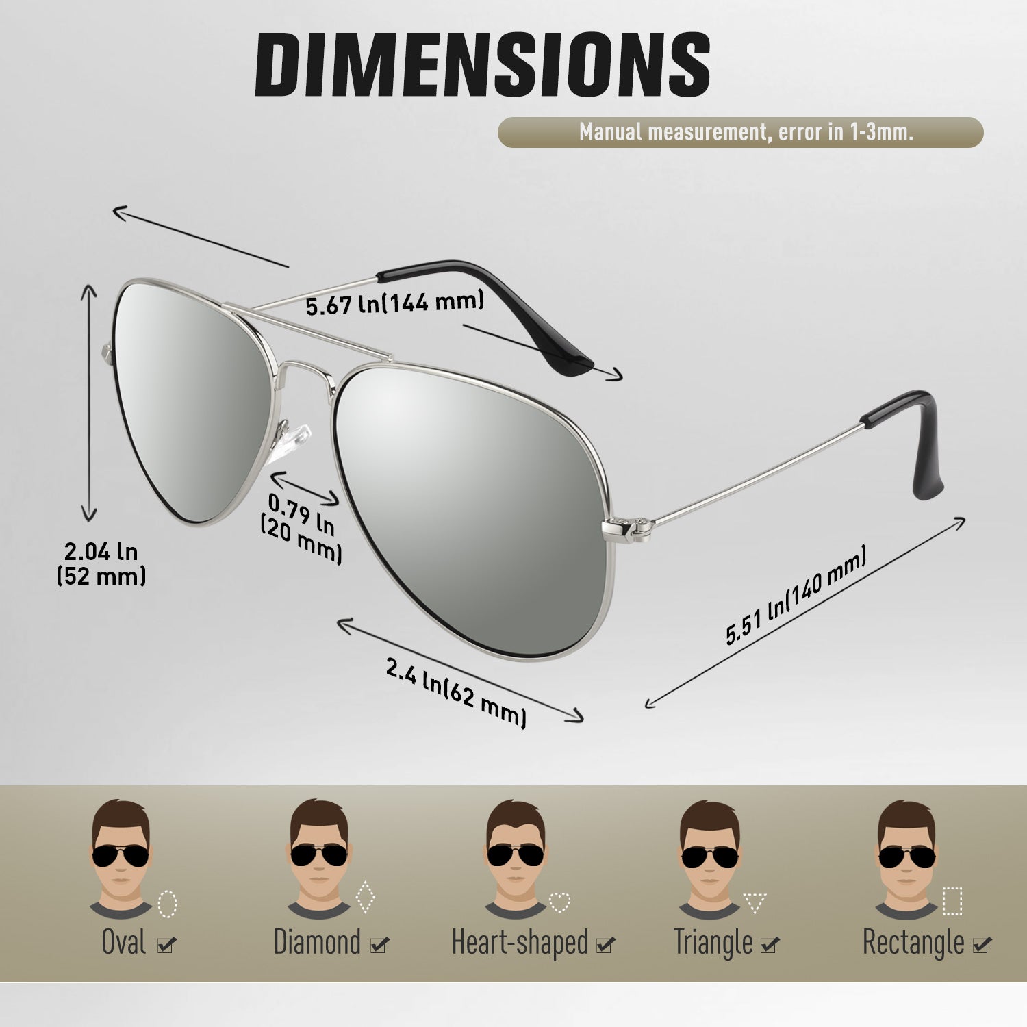 Classic Aviator Sunglasses MJ3026