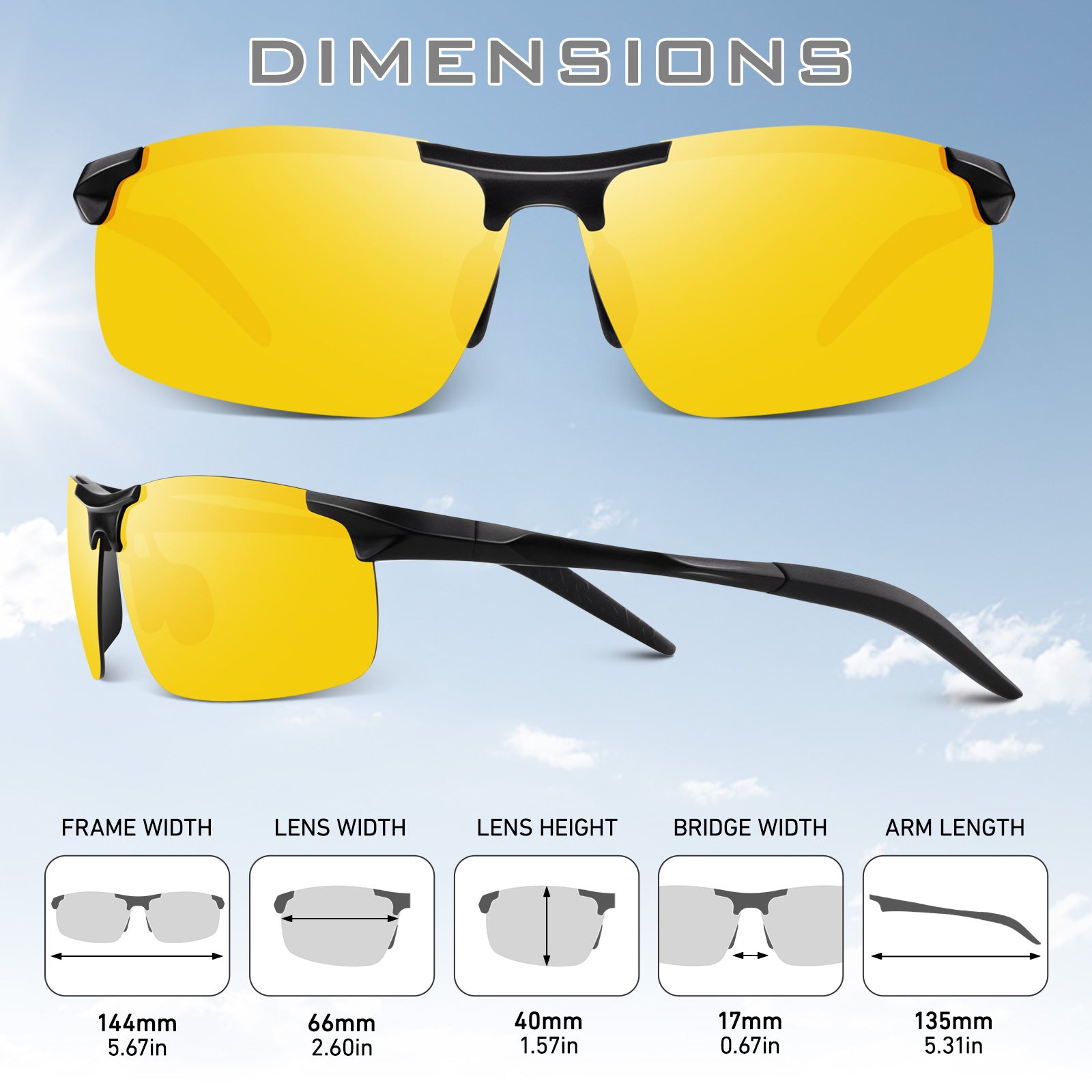 Sports Driving & Night Vision Sunglasses MJ8177