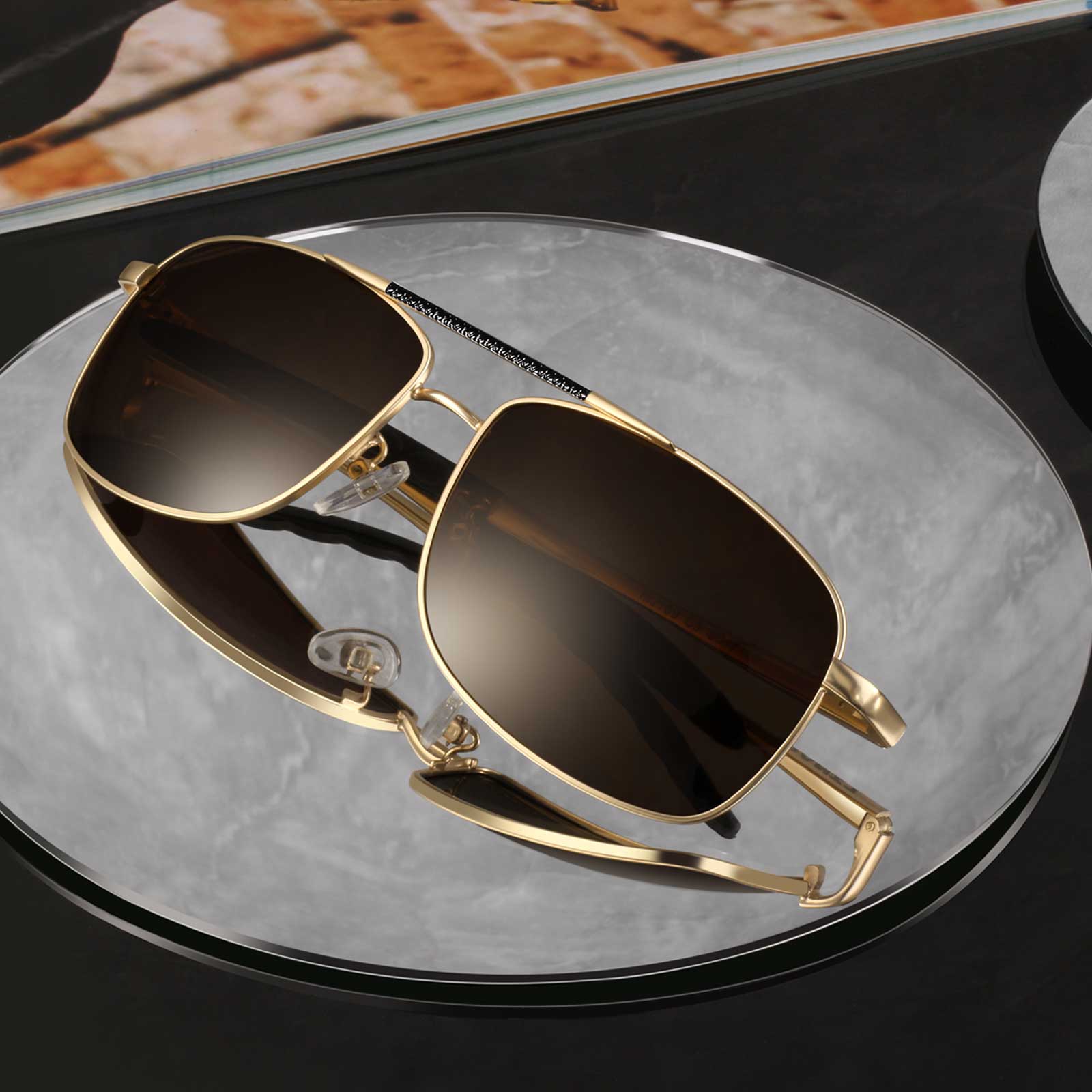 Aviator Sunglasses Polygon Lens MJ189