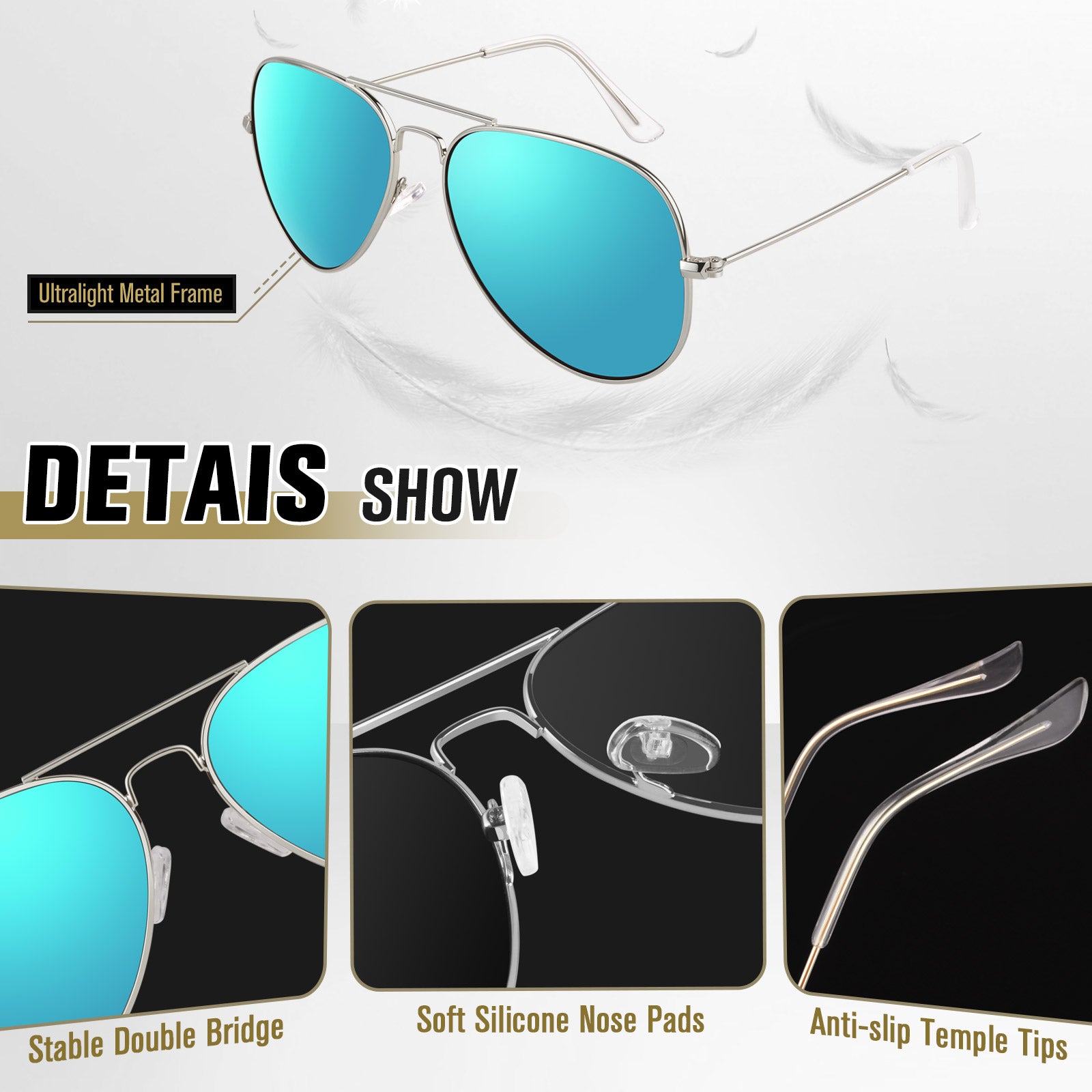 Classic Aviator Sunglasses MJ3025