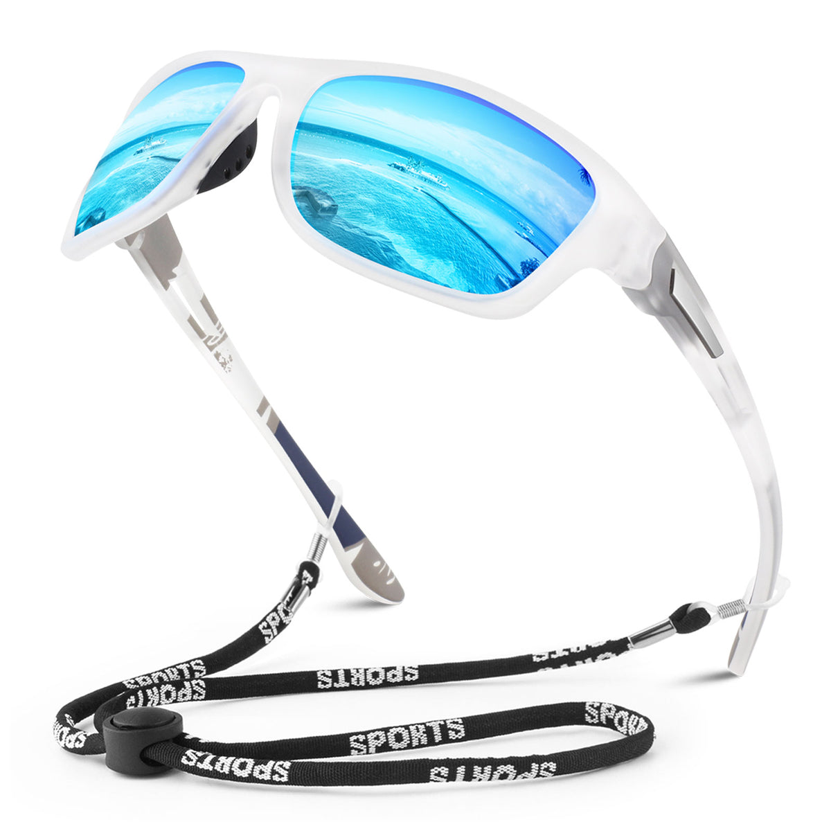 #Color_Clean Frame/Ice Blue Lens