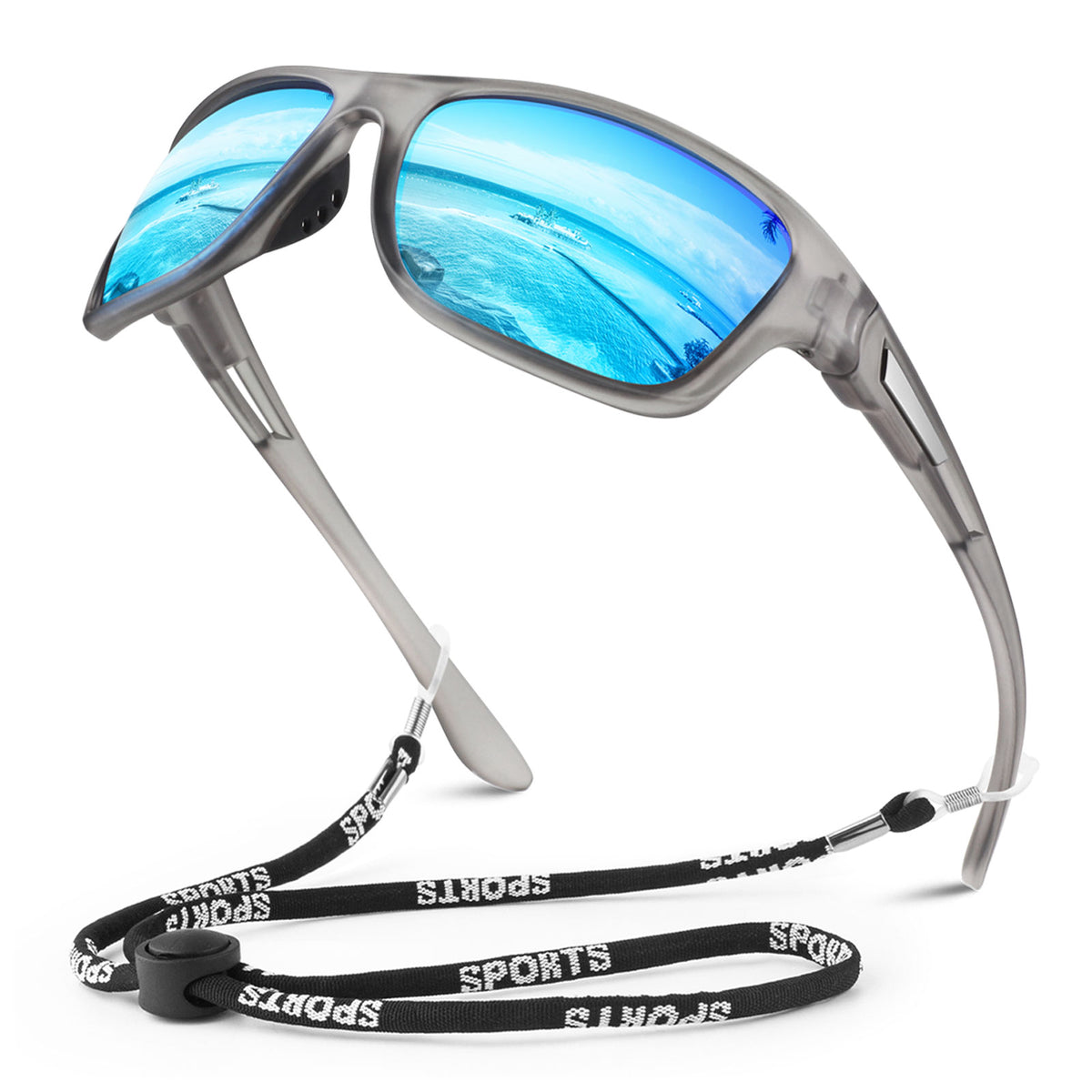#Color_Clean Smoke Frame/Ice Blue Lens