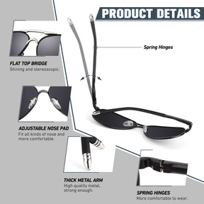 Stylish Aviator Sunglasses MJ183