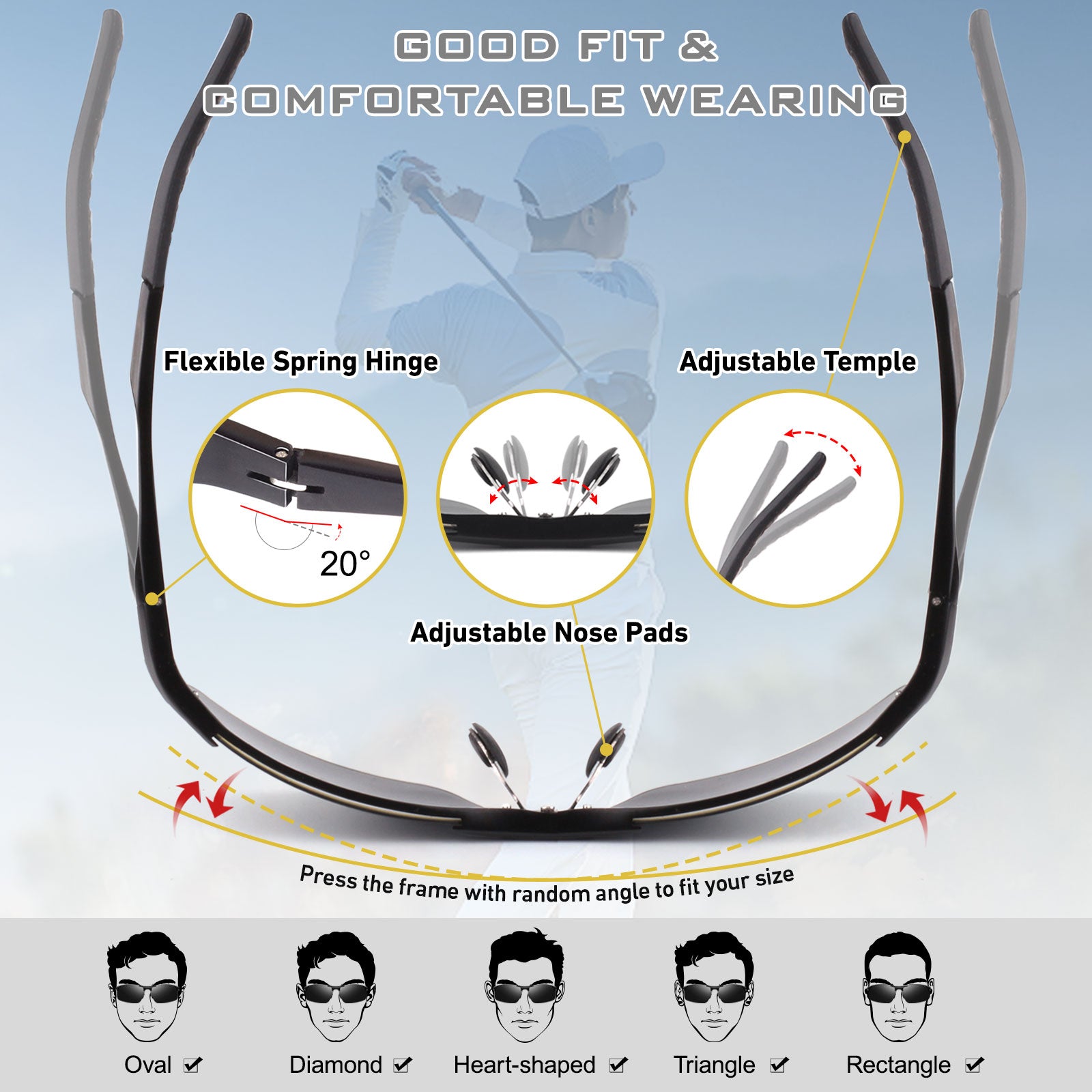 Sports Driving & Night Vision Sunglasses MJ8177