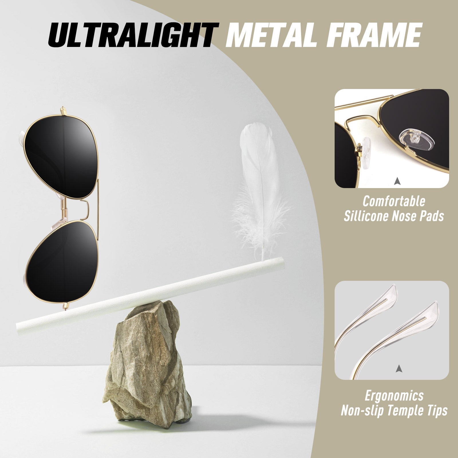 Classic Aviator Sunglasses MJ3026