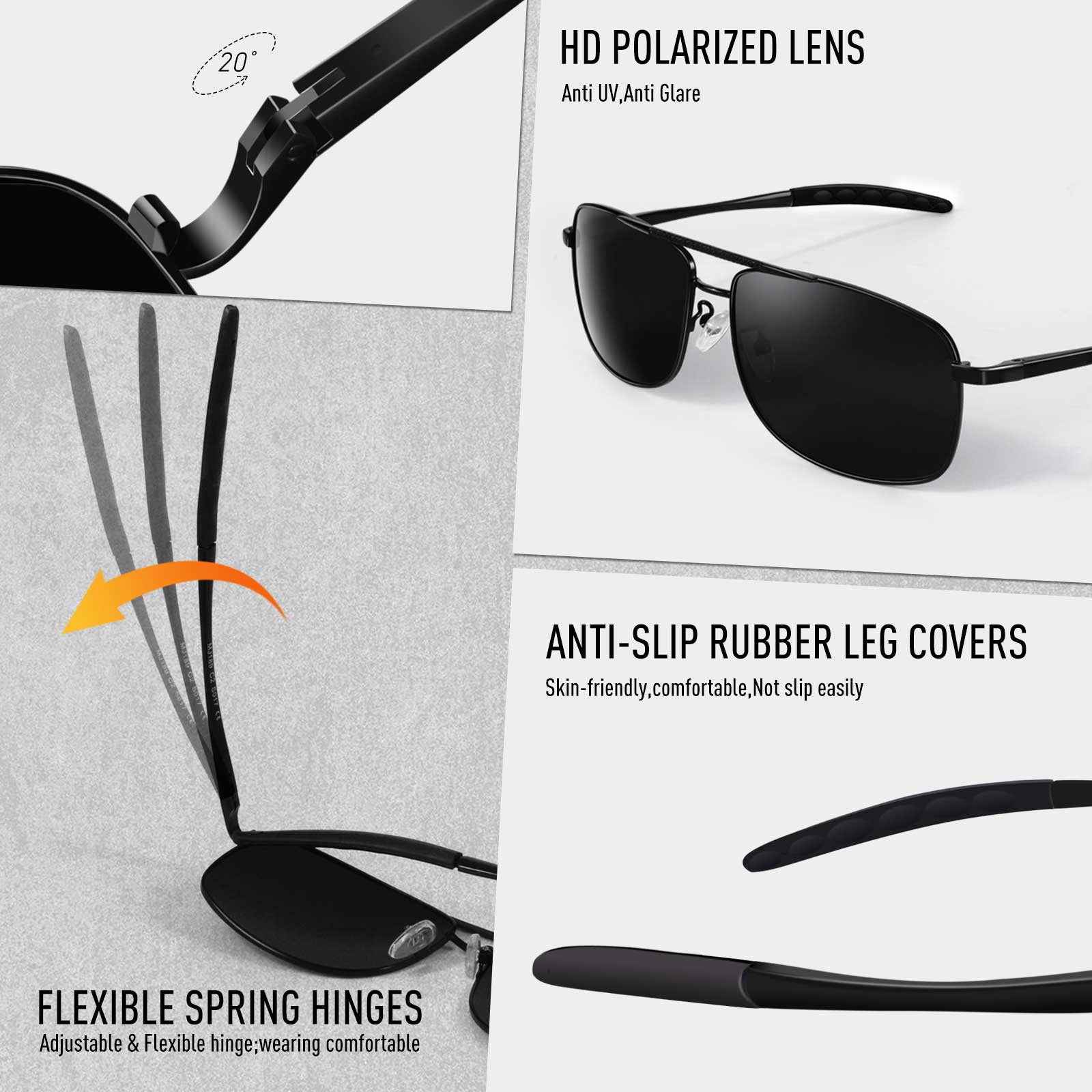 Aviator Sunglasses Polygon Lens MJ189