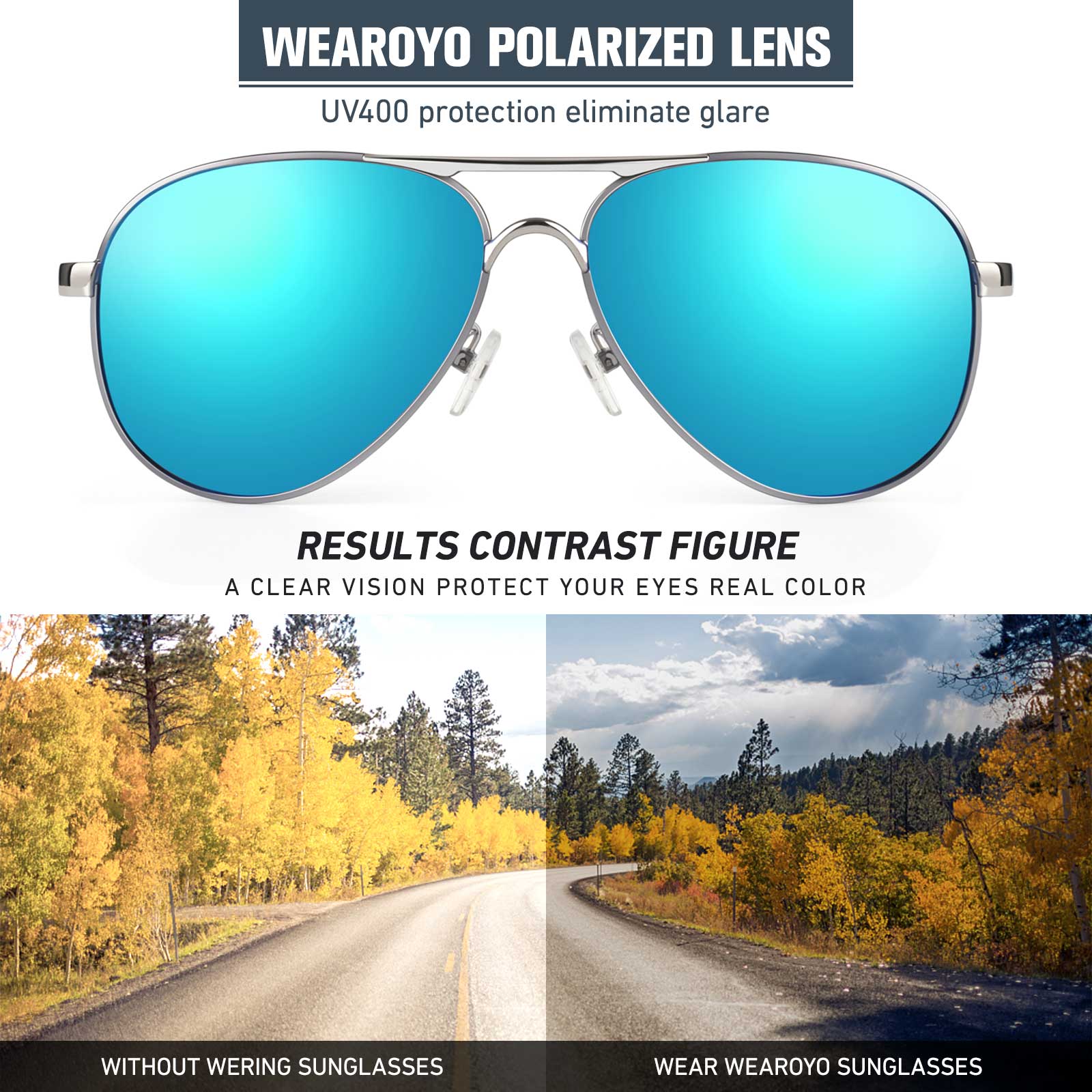 Stylish Aviator Sunglasses MJ183