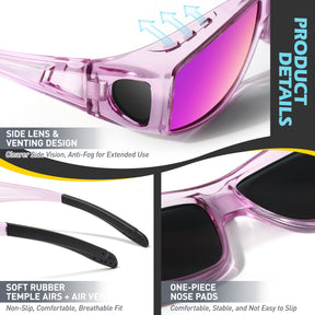 Fit Over Wrap Sunglasses Polarized Lens Wear Over Eyeglasses TJ2501