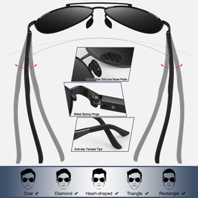 Business Aviator Sunglasses MJ1704