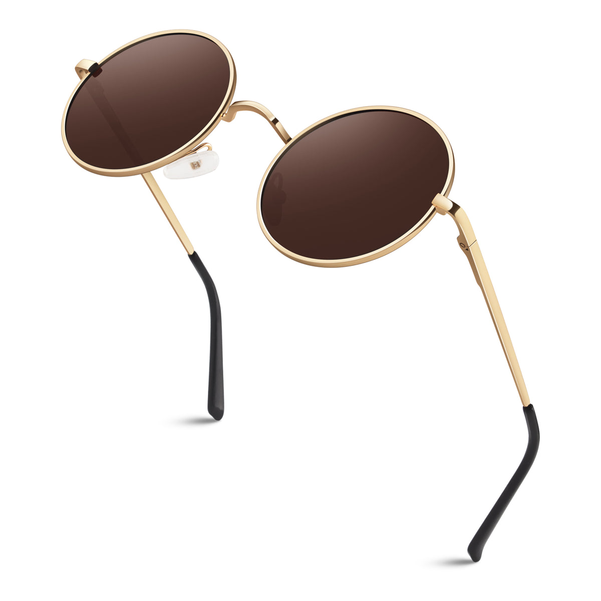 #Color_Gold Frame/Brown Lens