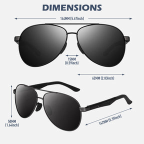 Business Aviator Sunglasses MJ1704