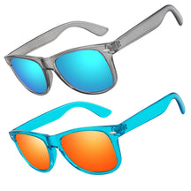 #Color_Clear Grey Frame/Ice Blue Lens+Clear Blue Frame/Red Lens