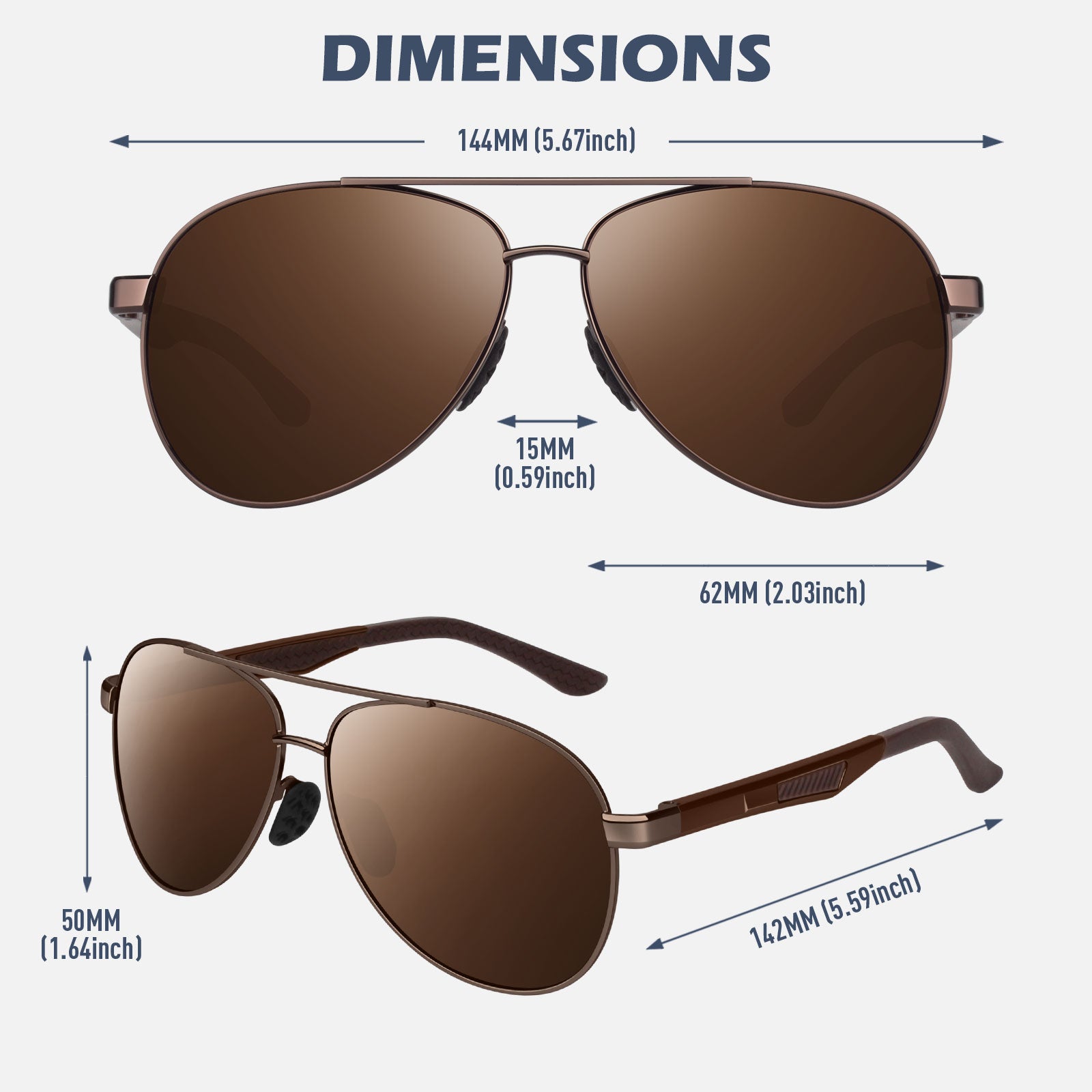 Business Aviator Sunglasses MJ1704