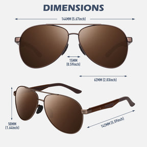 Business Aviator Sunglasses MJ1704