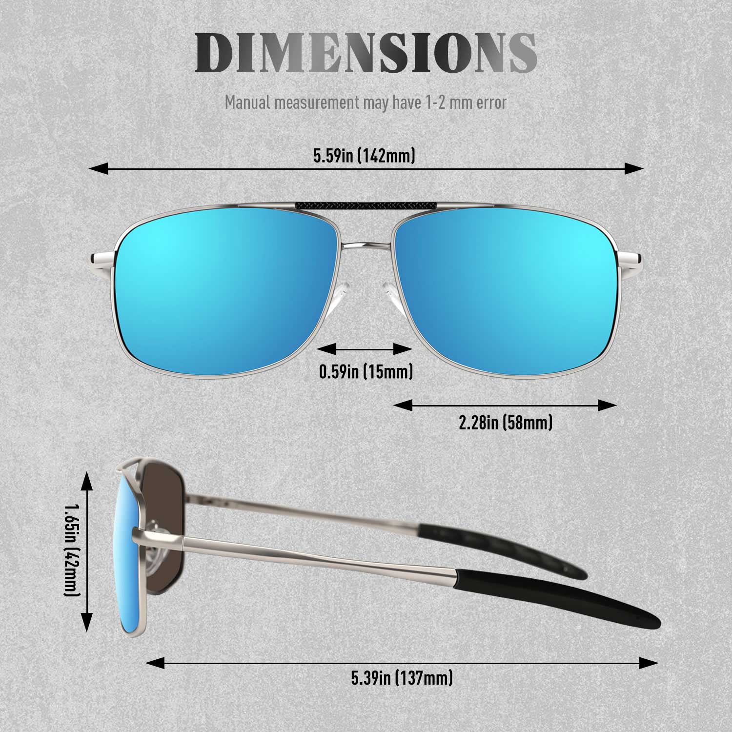 Aviator Sunglasses Polygon Lens MJ189