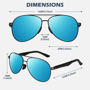 Business Aviator Sunglasses MJ1704
