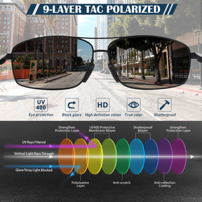 Polygon Aviator Sunglasses MJ2458